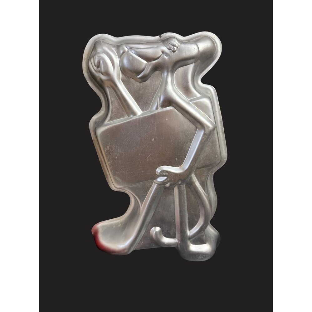 Vintage 1977 Wilton Pink Panther Aluminum Cake Pan Made In Korea